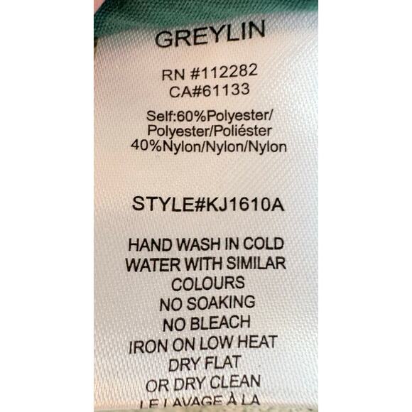 Anthropologie Jacket in Green Cream Silver Soft Fabric - Femme Swing - Like New! - Picture 14 of 15